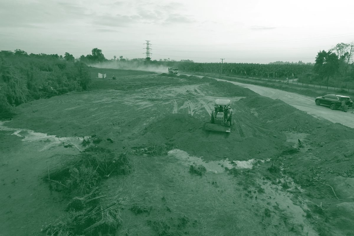 Aerial view of the Nongbor area
