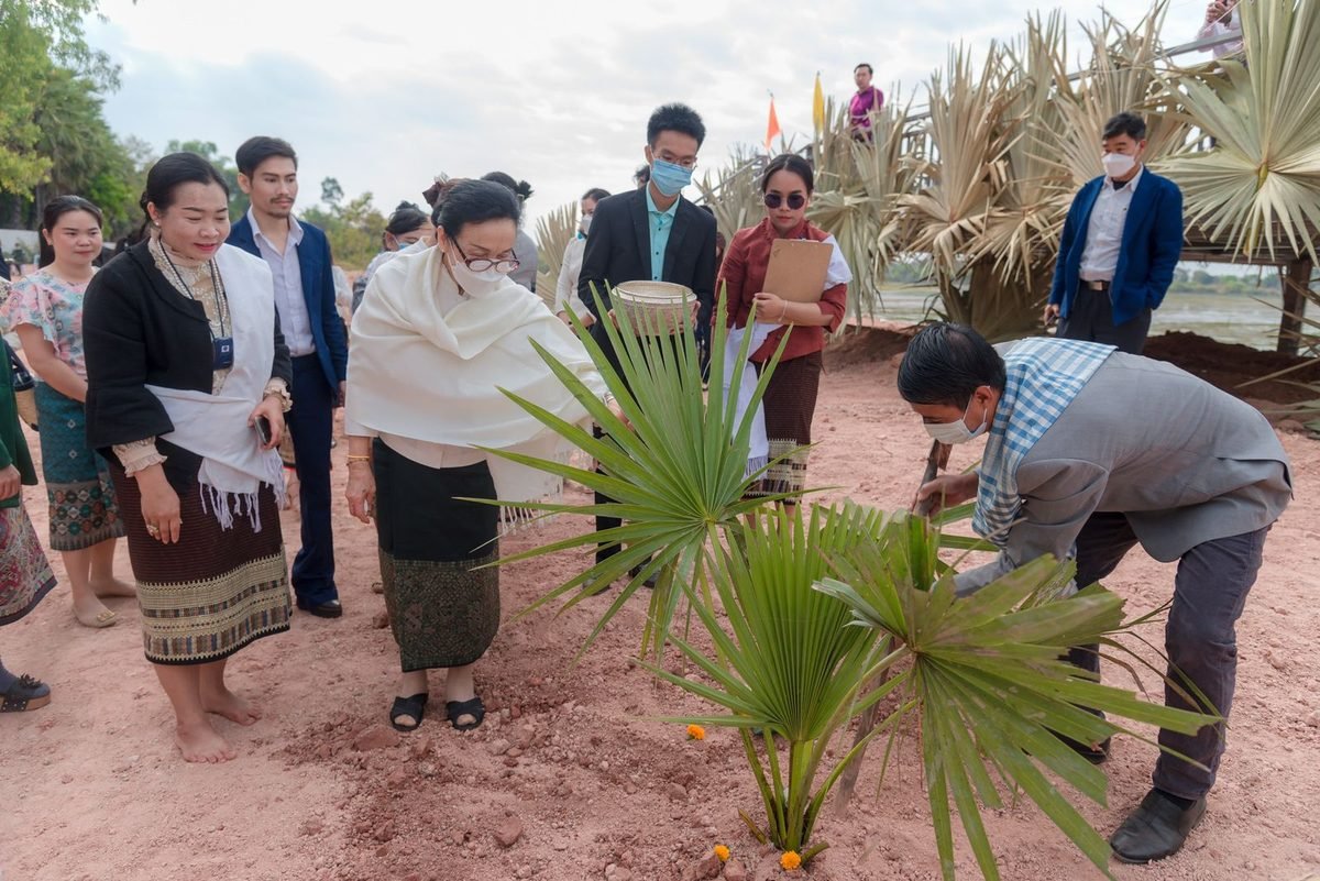 Traditional Lao ceremony held at the project